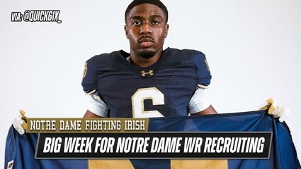 Notre Dame is poised for a clean sweep with three WR recruits this week