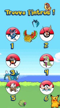 Trouve l'intrus parmi ces Pokémon #5