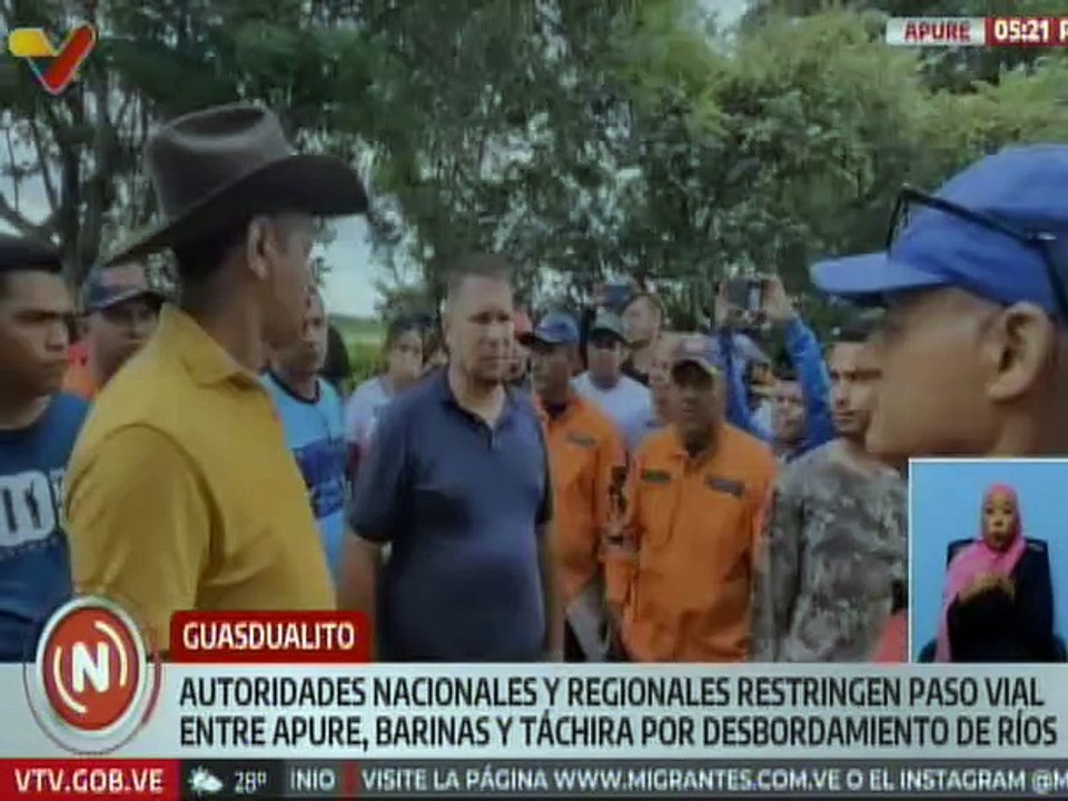 Apure | Autoridades regionales restringe paso vial en Guasdualito por desbordamiento de ríos
