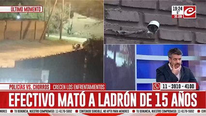 Menor abatido por una oficial en un nuevo enfrentamiento entre policías y delincuentes