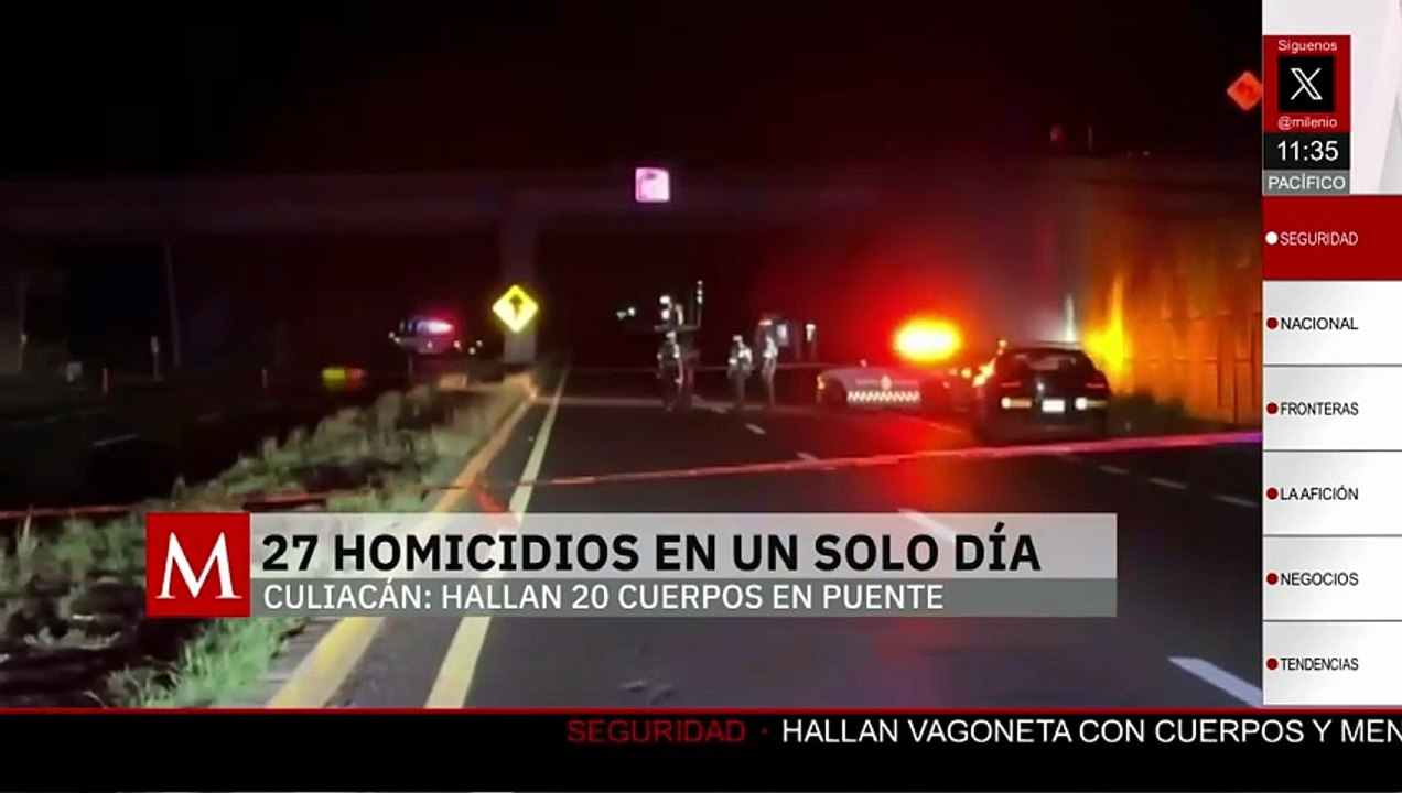 Fiscalía de Sinaloa confirma 27 homicidios dolosos en un solo día