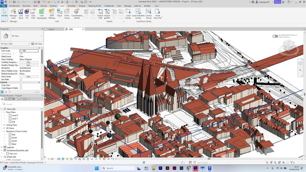 TopoExport.com - How to Import an IFC 3D Model into Revit - BIM Tutorial with TopoExport