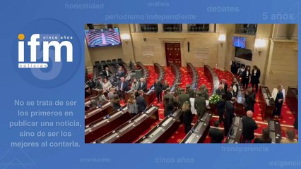 Cuerpo de Doña Nidia Quintero llega al salón elíptico del Congreso de Colombia