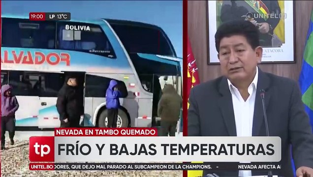 La Paz: empresas de buses dicen que las salidas a Chile son condicionadas debido a la intensa nevada en frontera 