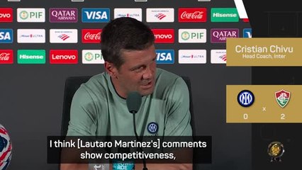 Chivu defends Lautaro Martinez outburst