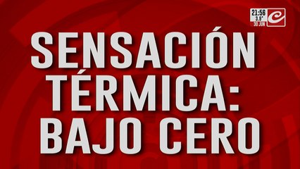 Frio polar: sensación térmica bajo 0