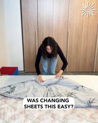 How to change your sheets with zero help🙂