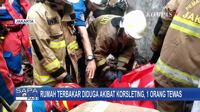 Ngeri! Kebakaran Rumah di Ciracas, 1 Penghuni Rumah Terjebak hingga Tewas