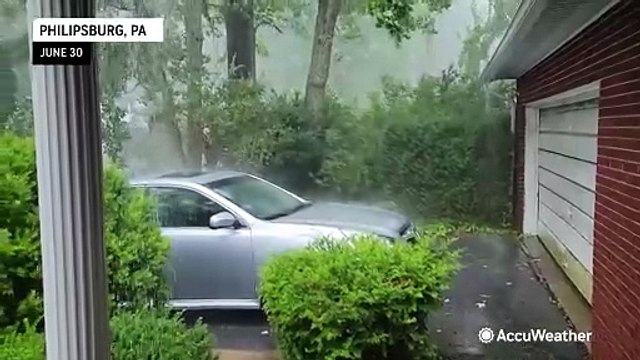 Thunderstorms drench the Northeast on the last day of June