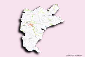 Map of Donduseni District. Peta Raion Donduseni. Donduseni District Map. Map of District of Donduseni. District of Donduseni Map. Harta raionului Dondușeni. Carte du raion de Donduseni. Mapa do distrito de Donduseni. Mapa del distrito de Donduseni