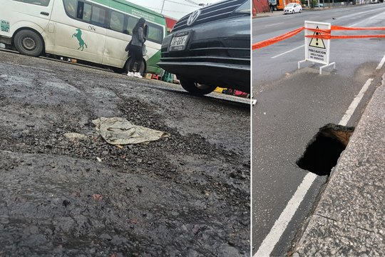 Baches, socavones y coladeras abiertas colapsan calles principales de CDMX tras lluvias