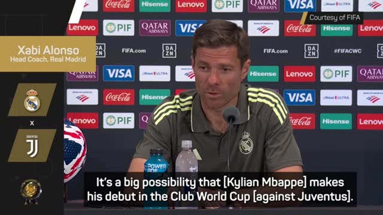 Alonso expects Mbappe to play limited minutes against Juventus