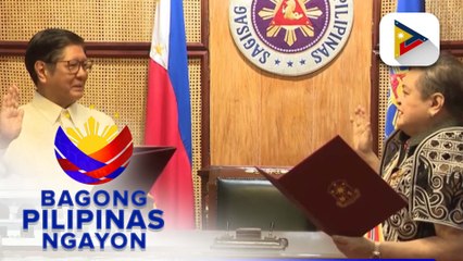 Bagong DFA Sec. Maria Theresa Lazaro, pormal nang nanumpa sa tungkulin