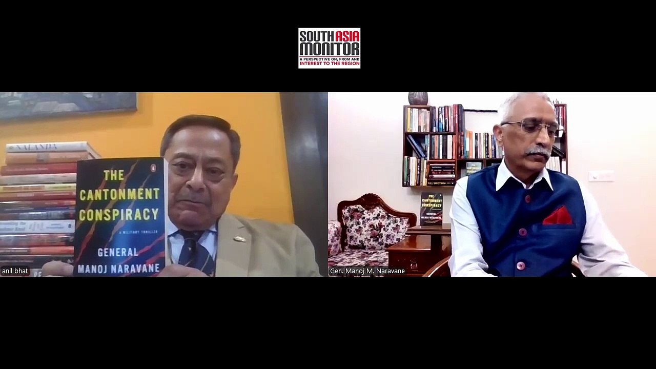 General MM Naravane (Retd.), former Indian Army Chief, speaks with Col Anil Bhat (Retd.) on his  new book  ‘The Cantonment Conspiracy’ | SAM Conversation