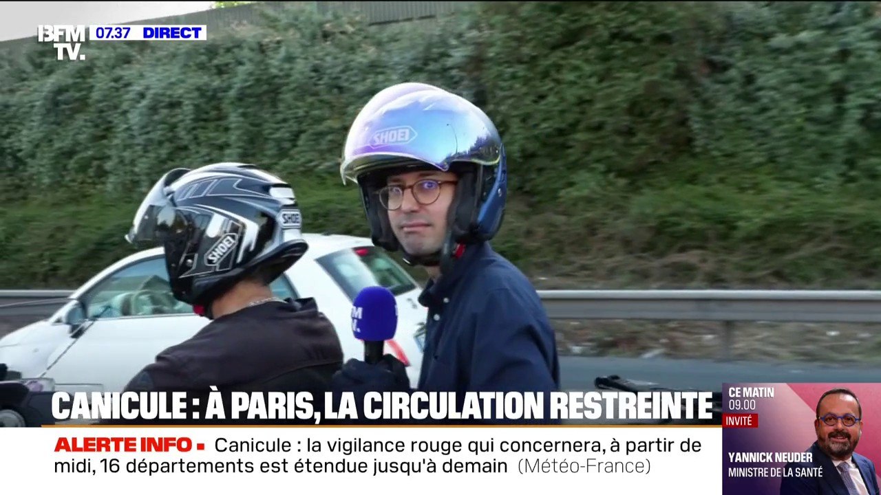 Canicule: la circulation différenciée mise en place, seuls les véhicules avec les vignettes Crit'Air 0, 1 et 2 autorisés à circuler