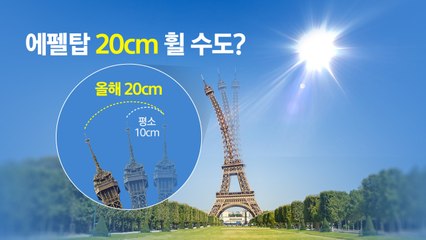 '펄펄 끓는 유럽'..."에펠탑 20cm 휠 수 있다" [앵커리포트] / YTN