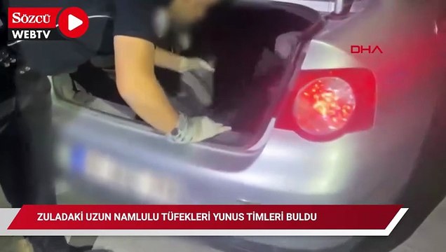 Zuladaki uzun namlulu tüfekleri Yunus timleri buldu