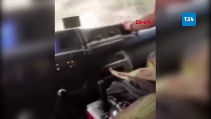 Hatay’da yangının 2. günü: İtfaiye aracı alevlerin arasında kaldı