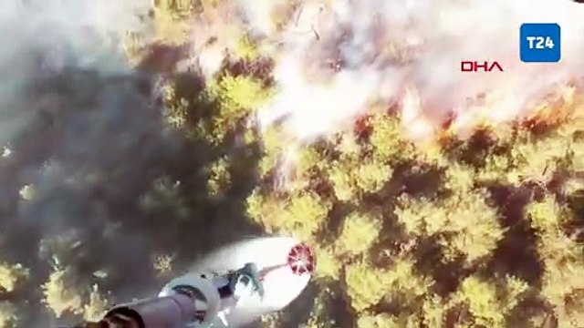 Manisa'daki orman yangınları 4. gününde: 3 ilçede alevlerle mücadele devam ediyor