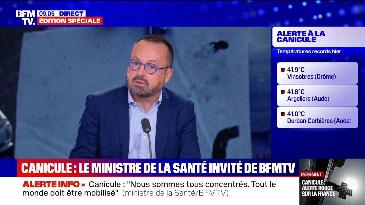 Canicule: "Les hôpitaux sont prêts", assure Yannick Neuder (ministre de la Santé)