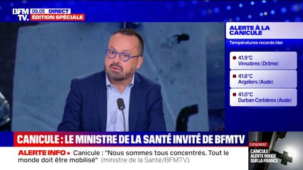 Canicule: "Les hôpitaux sont prêts", assure Yannick Neuder (ministre de la Santé)