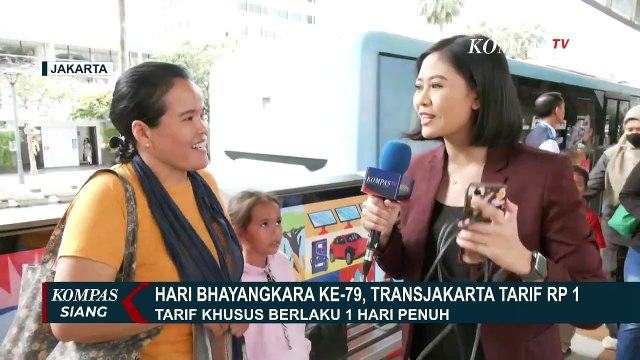 [FULL] Antusias Warga Sambut Tarif Rp1 TransJakarta, MRT & LRT di Hari Bhayangkara ke-79
