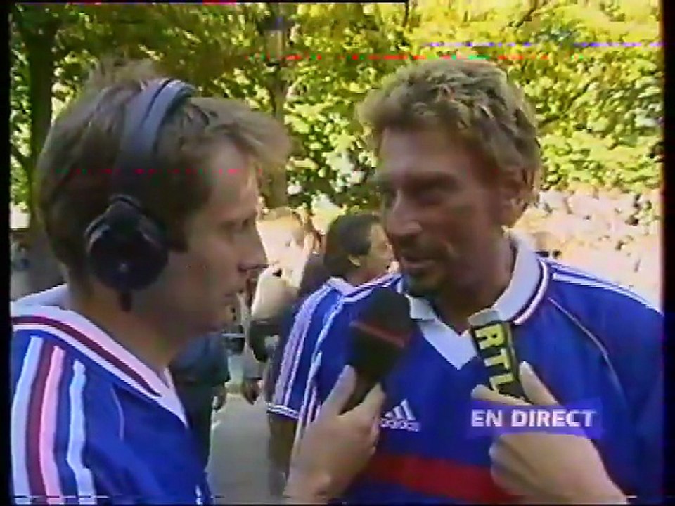 Johnny Hallyday – Interview exclusive avant la finale France-Brésil (Coupe du Monde 1998)
