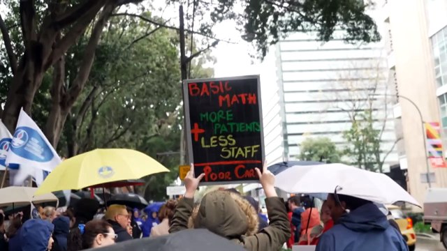 NSW nurses and midwives rally against cuts to maternity workforce