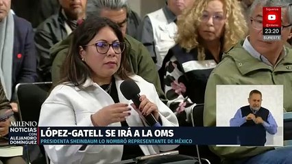 Sheinbaum respalda a López-Gatell como representante de México ante la OMS