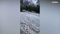 San Vito di Cadore, nuova colata detritica dalla Croda Marcora