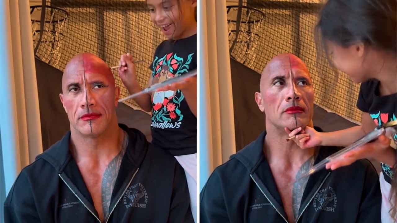 The Rock hurmaa somessa suloisella videolla tyttäriensä kanssa