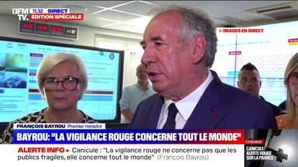 Canicule: "Les risques de feux de forêt sont élevés", déclare François Bayrou