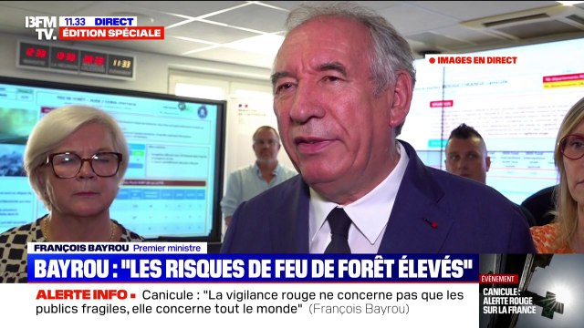 Canicule: Le ministère de l'Éducation nationale va engager des discussions avec l'association des maires de France sur l'adaptation du bâti scolaire , déclare François Bayrou