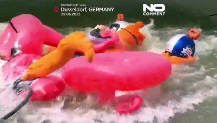 Waghalsige Duos und chaotische Tandems stürmen Red Bull Sattelfest in Düsseldorf