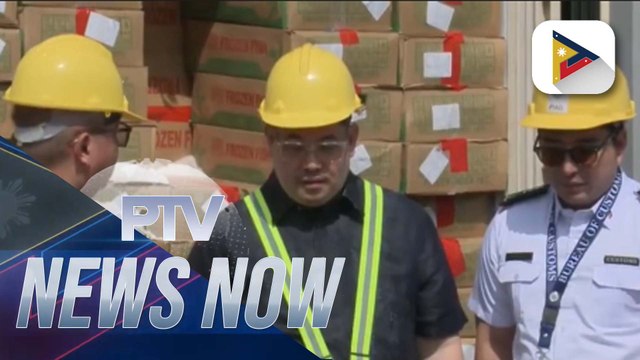 D.A., BPI, BOC intercept, seize 6 container vans of frozen mackerel, onions valued at P34.2-M