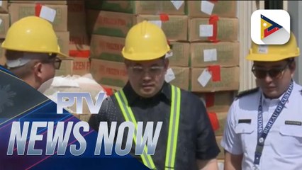 D.A., BPI, BOC intercept, seize 6 container vans of frozen mackerel, onions valued at P34.2-M