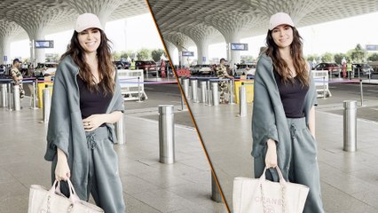 Iranian Star Elnaaz Norouzi's Casual Yet Chic Style Spotted At Mumbai Airport