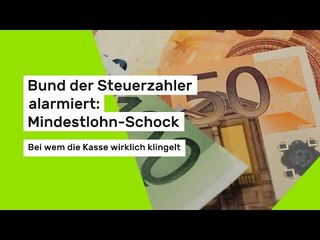 Bund der Steuerzahler alarmiert: Mindestlohn-Schock - Bei wem die Kasse wirklich klingelt