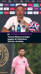 Luis Enrique en rueda de prensa: "Messi es el mejor jugador de la historia"