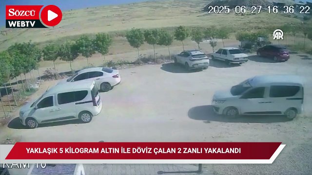Yaklaşık 5 kilogram altın ile döviz çalan 2 zanlı yakalandı