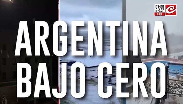 Argentina bajo cero: se esperan temperaturas extremas en todo el territorio