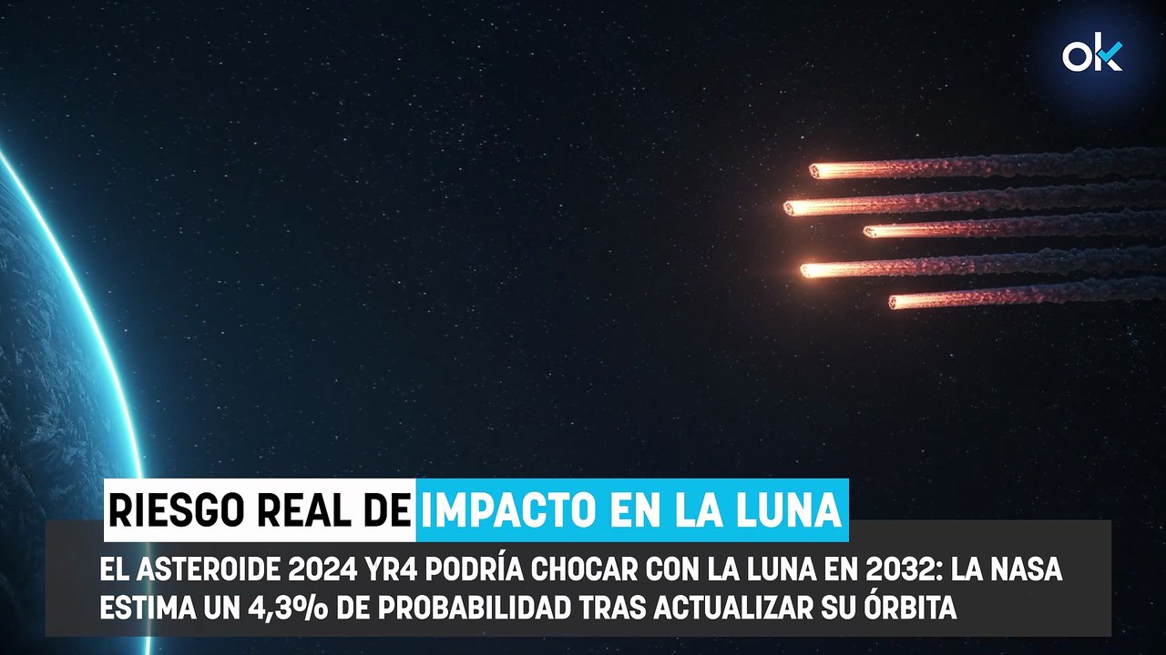 Los científicos activan las alarmas: crecen las posibilidades de que un asteroide impacte en la Luna en 2032