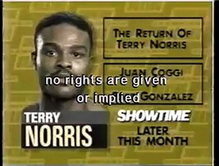 Orlin Norris vs Arthur Williams I - Showtime 3-5-94