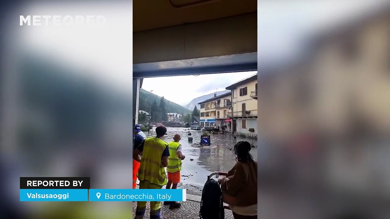 A massive flash flood causes chaos in Bardonecchia, Italy! The flooding of the Frejus River has caused significant damage
