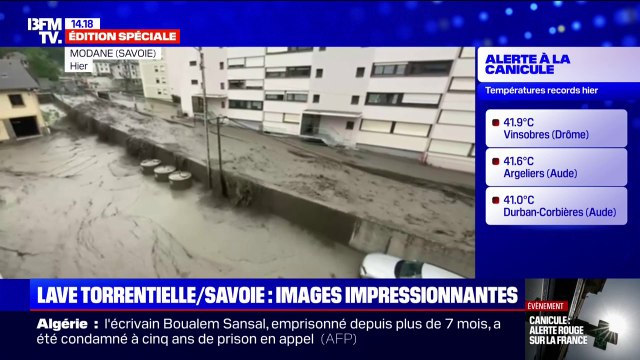 Des jours et des jours pour nettoyer : les images impressionnantes après d'importants orages en Savoie