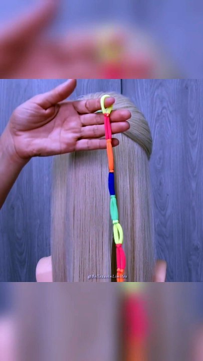 coleta con ligas para la escuela #shorts #reelshort #hairstyle