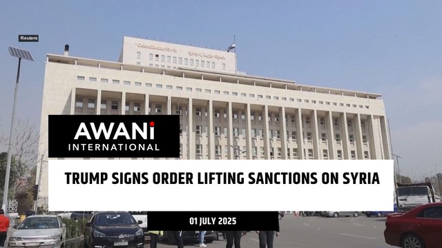 Trump signs order lifting sanctions on Syria