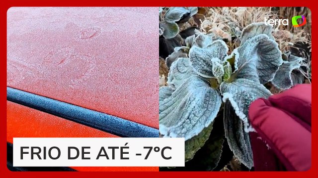 Julho começa com temperaturas negativas em 35 cidades do Rio Grande do Sul