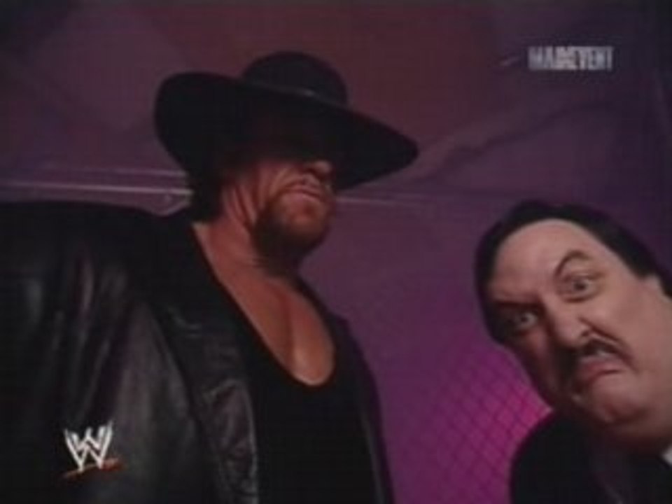 Undertaker and Paul Bearer promo.