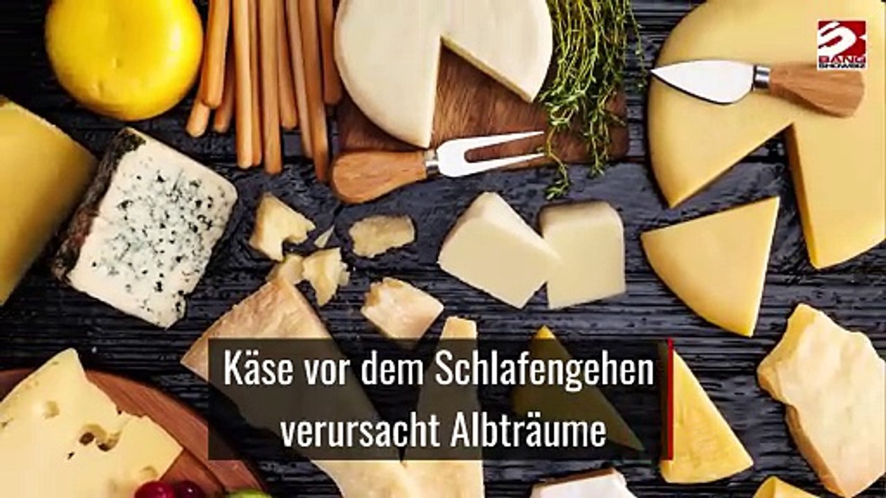 Käse vor dem Schlafengehen verursacht Albträume